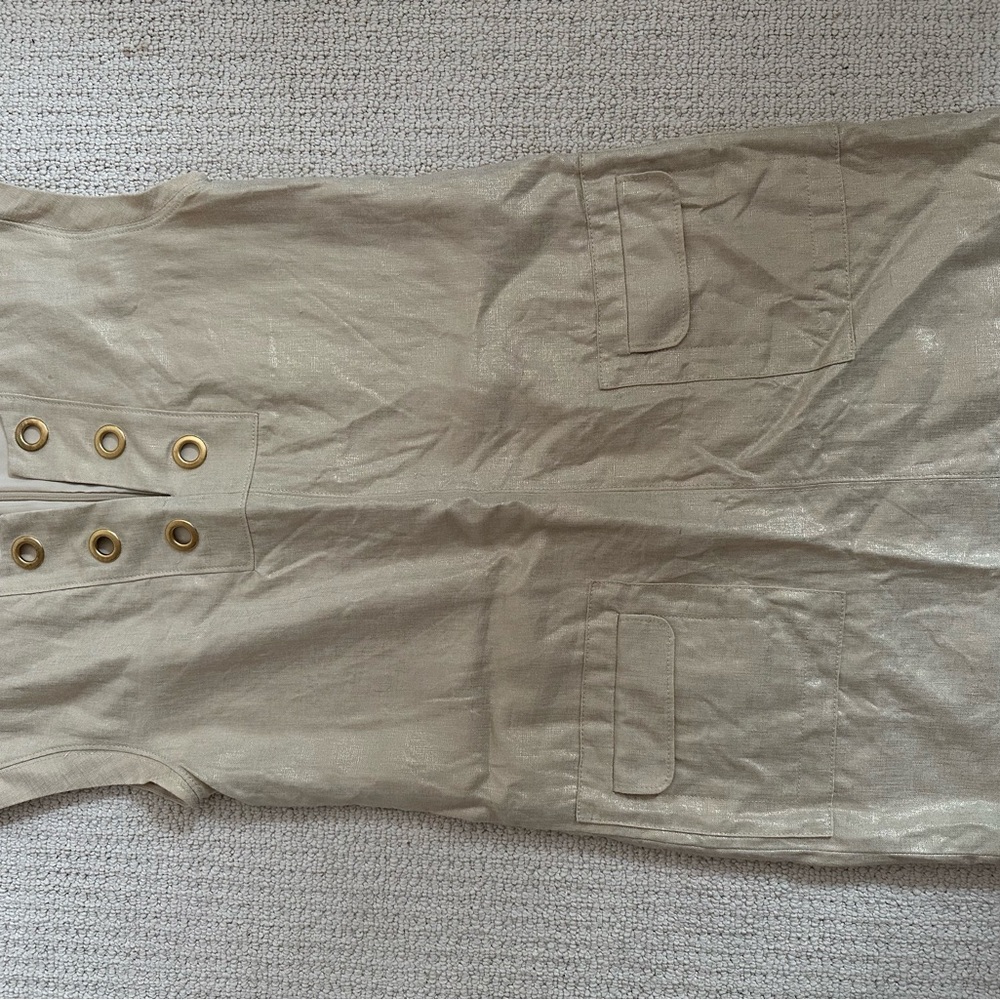 J. Crew Gold Linen Dress